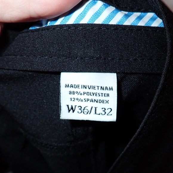 FJ FootJoy Men's Athletic Fit Performance Stretch Gold Pants Black Size 36/32 - Picture 5 of 8